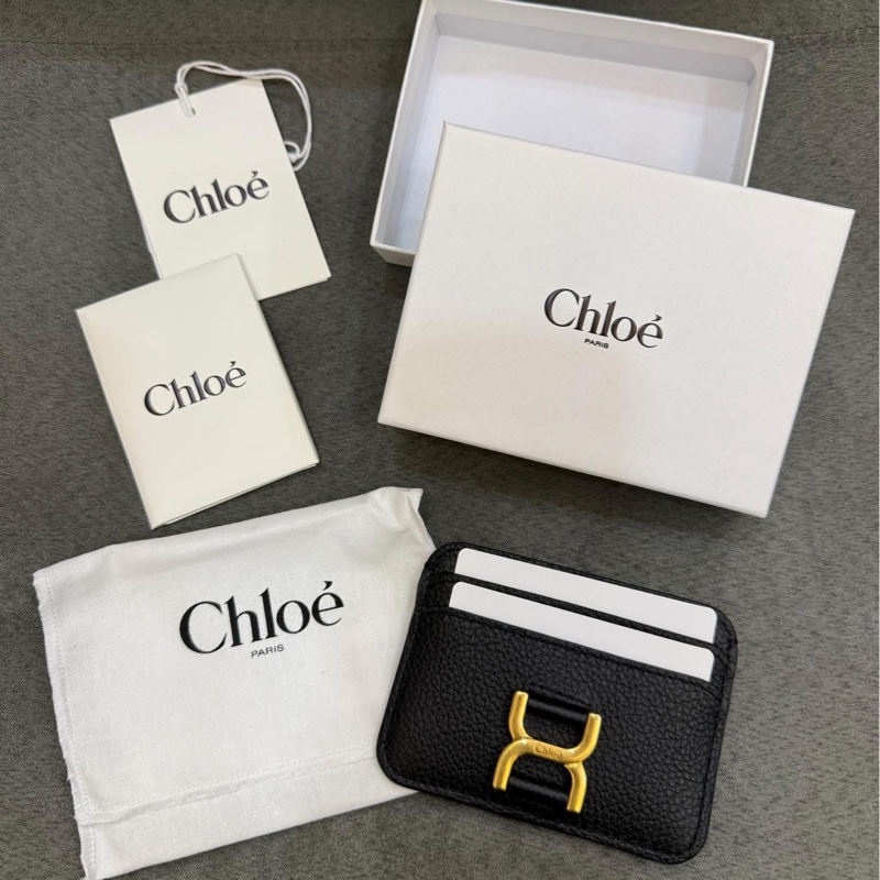 全新正品 Chloe 經典卡夾 黑色-1