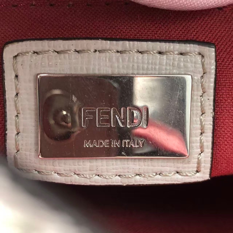 二手Fendi 2Jours灰色拼紫色怪獸印，配件肩帶-8