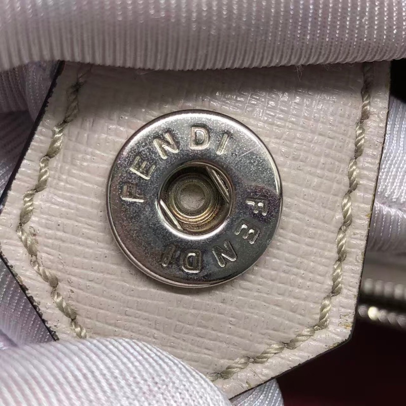 二手Fendi 2Jours灰色拼紫色怪獸印，配件肩帶-16