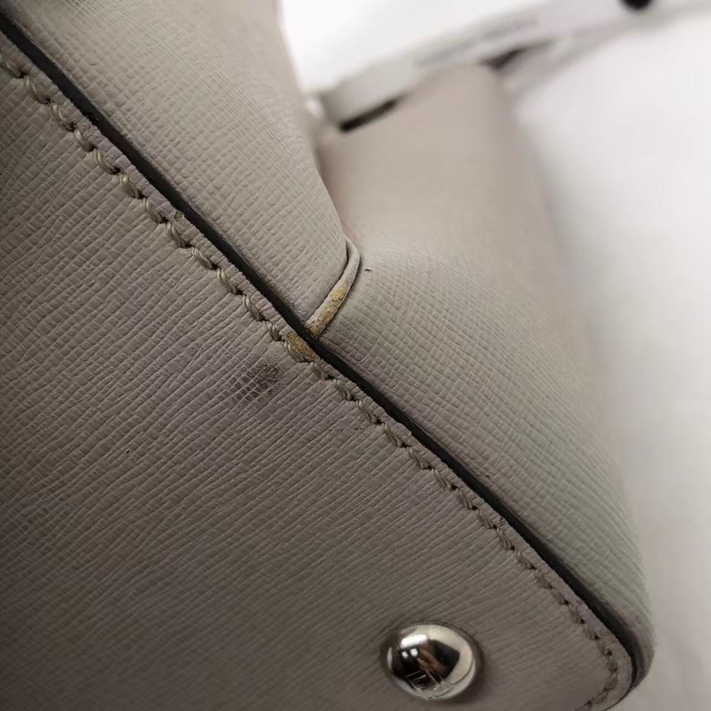 二手Fendi 2Jours灰色拼紫色怪獸印，配件肩帶-21