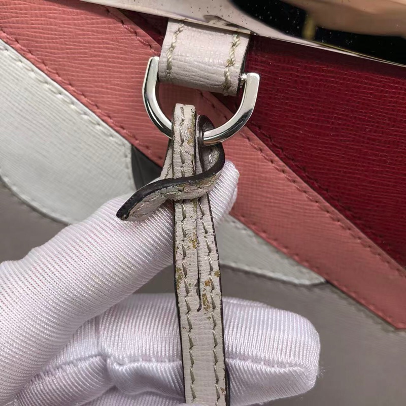 二手Fendi 2Jours灰色拼紫色怪獸印，配件肩帶-24