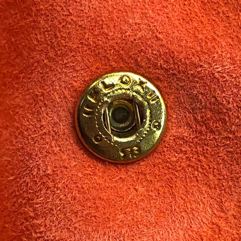 )二手Chanel香奈兒vintage琴譜迷你tote單肩包麂皮橘紅色-19