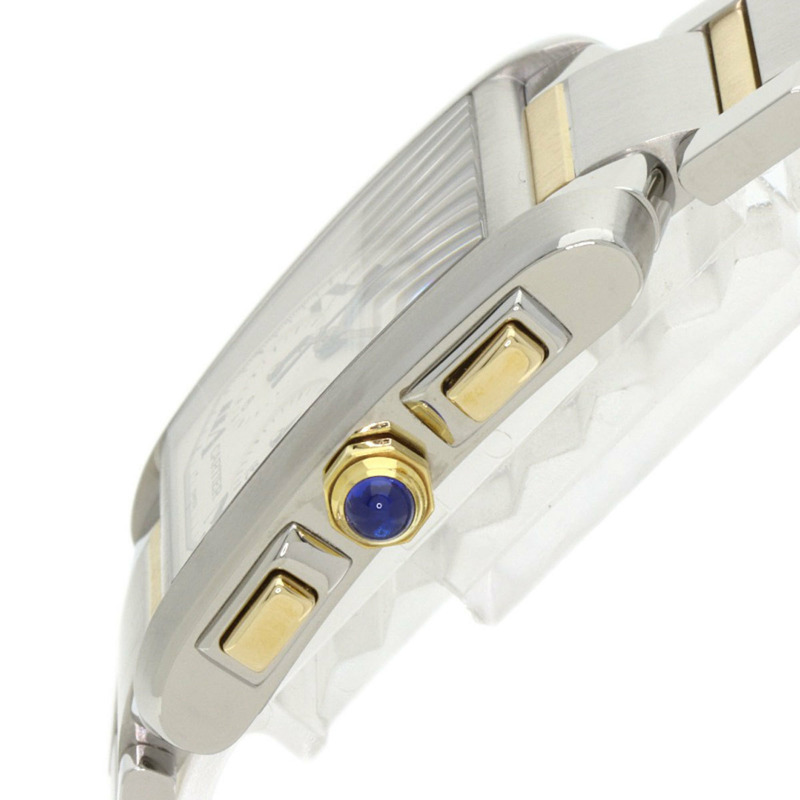 卡地亞 Tank Française Chrono Reflex W51004Q4 男士精鋼腕錶，18K 白金錶殼-4