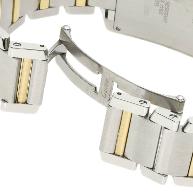 卡地亞 Tank Française Chrono Reflex W51004Q4 男士精鋼腕錶，18K 白金錶殼-7