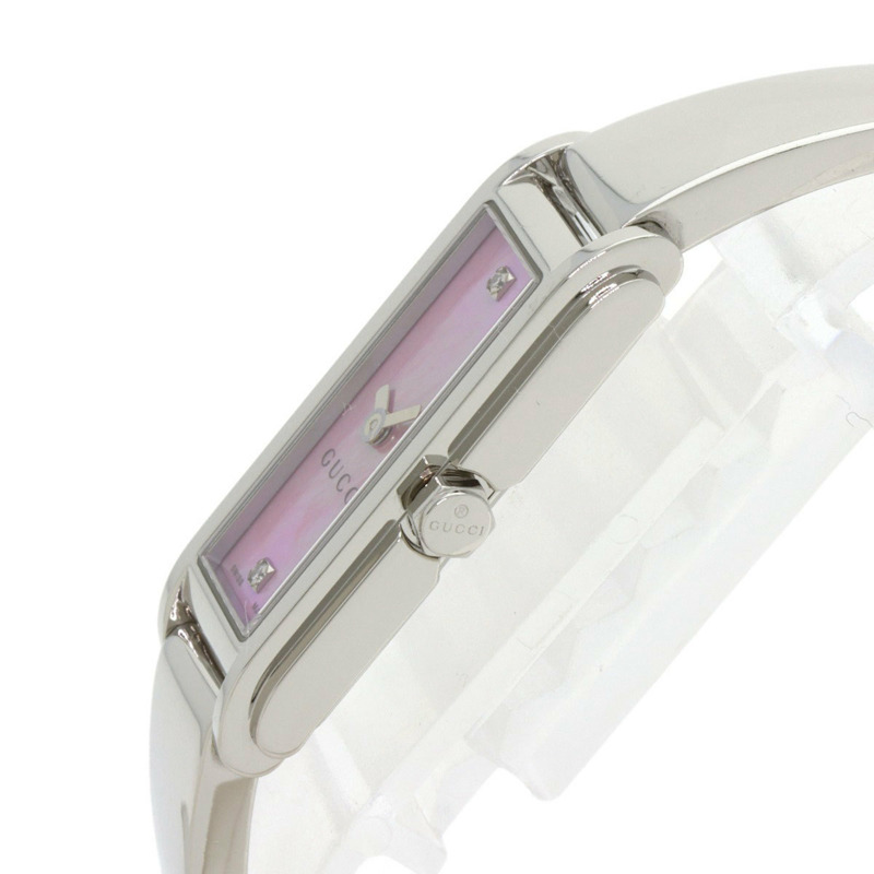 Gucci 109 G-Line 2P 鑲鑽不鏽鋼女錶-4