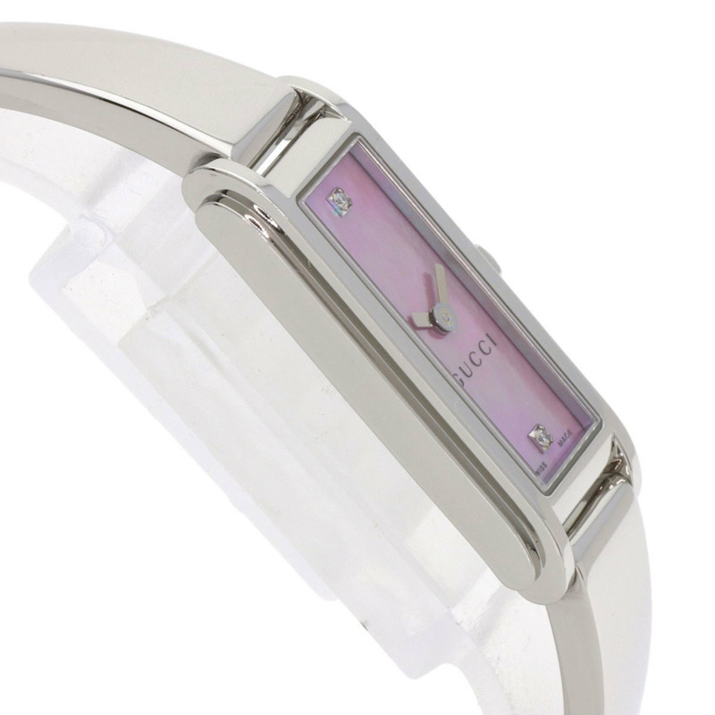 Gucci 109 G-Line 2P 鑲鑽不鏽鋼女錶-5