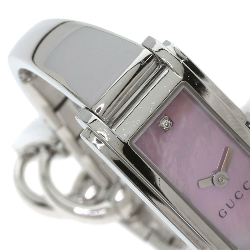 Gucci 109 G-Line 2P 鑲鑽不鏽鋼女錶-11