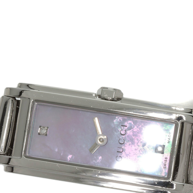 Gucci 109 G-Line 2P 鑲鑽不鏽鋼女錶-12