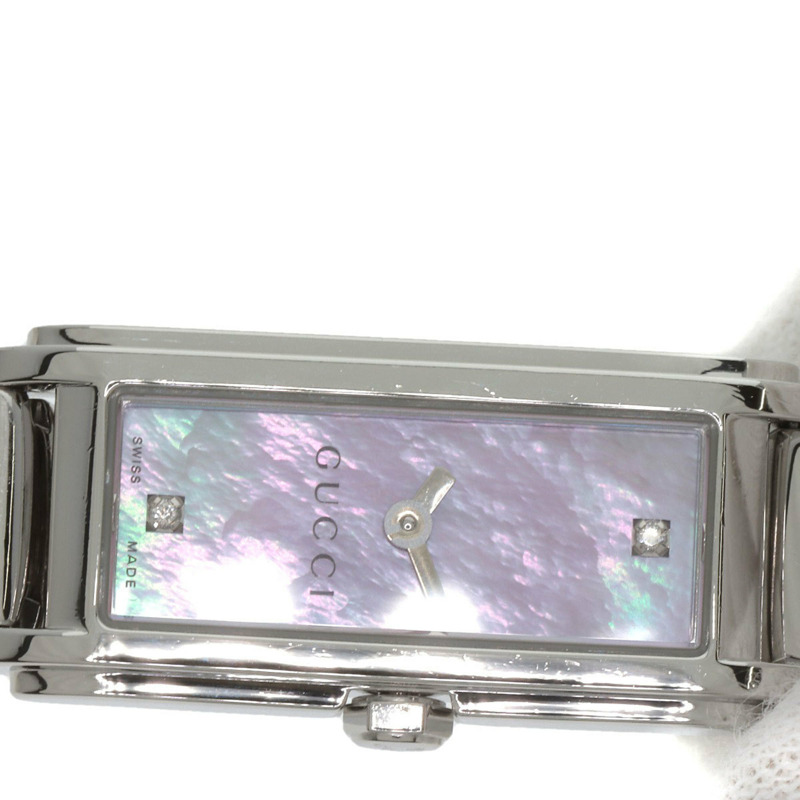 Gucci 109 G-Line 2P 鑲鑽不鏽鋼女錶-13