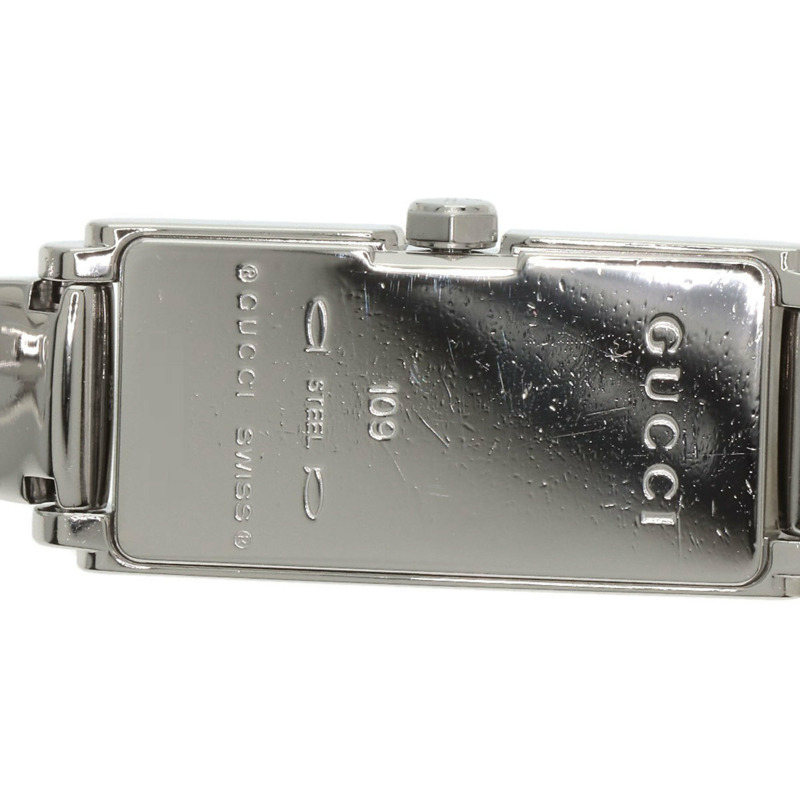 Gucci 109 G-Line 2P 鑲鑽不鏽鋼女錶-18