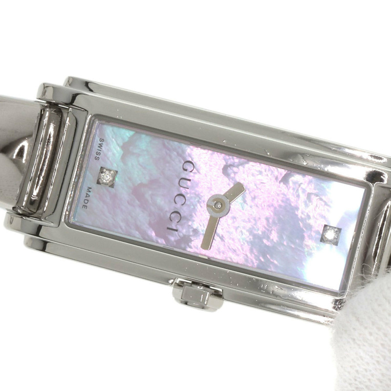 Gucci 109 G-Line 2P 鑲鑽不鏽鋼女錶-20