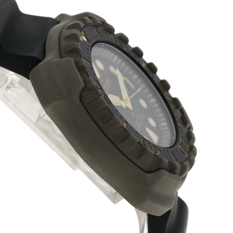 西鐵城 BN0220-16E Promaster Marine 男士鈦金屬橡膠腕錶-5