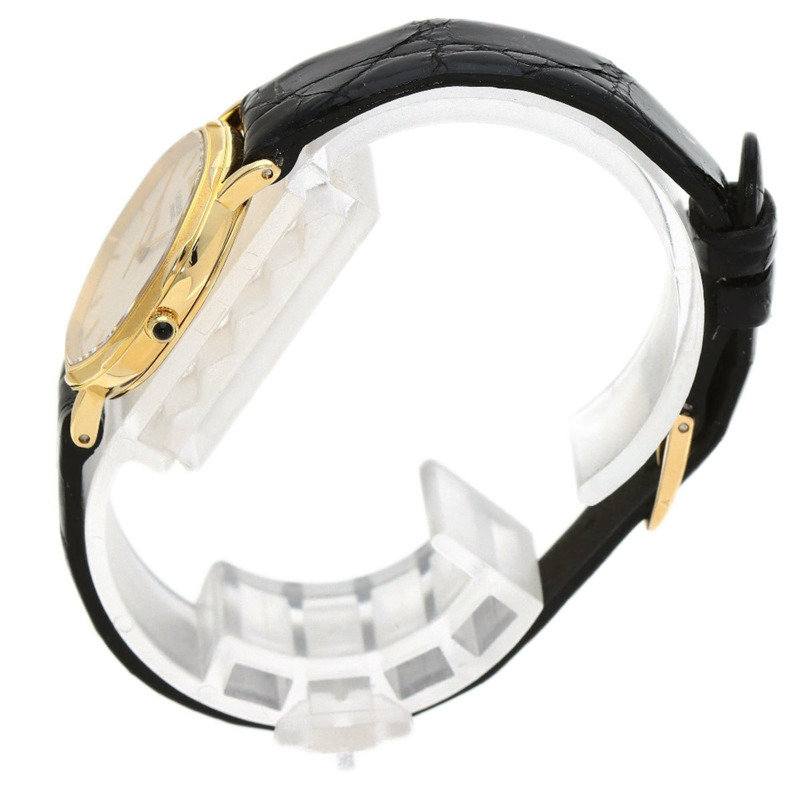 精工 1271-5000 Credor 女士腕錶，18K 黃金錶殼，皮革錶帶-1