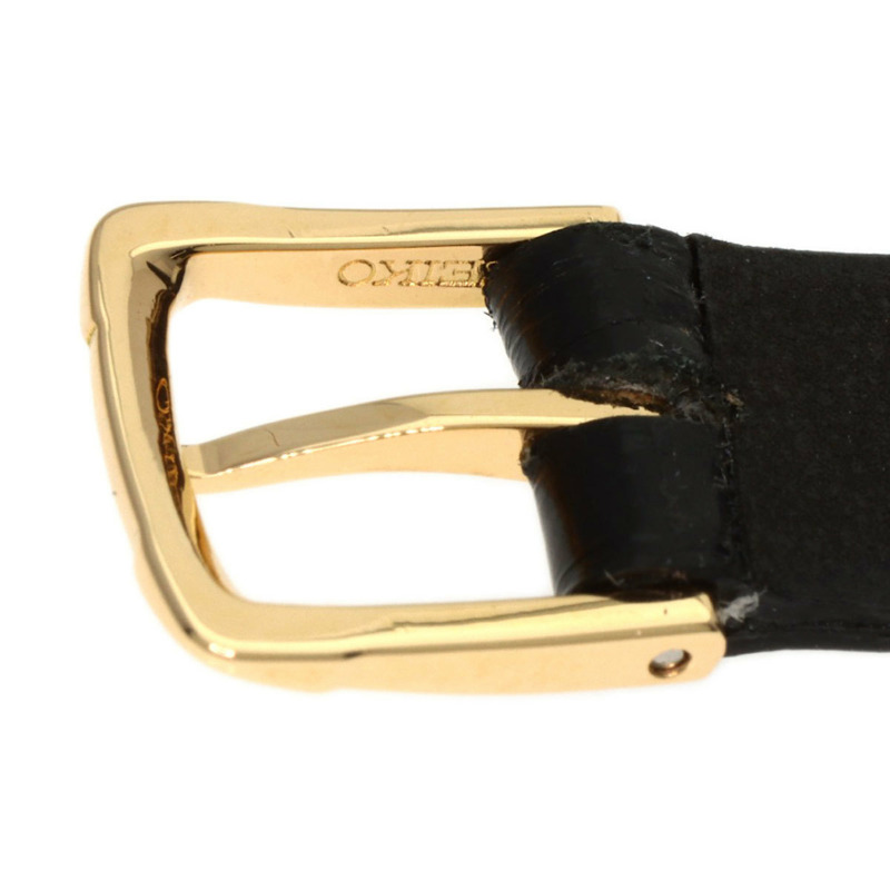 精工 1271-5000 Credor 女士腕錶，18K 黃金錶殼，皮革錶帶-12