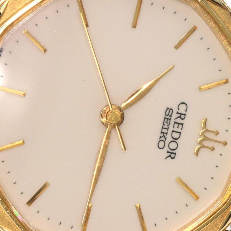 精工 1271-5000 Credor 女士腕錶，18K 黃金錶殼，皮革錶帶-23