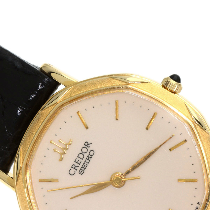 精工 1271-5000 Credor 女士腕錶，18K 黃金錶殼，皮革錶帶-25