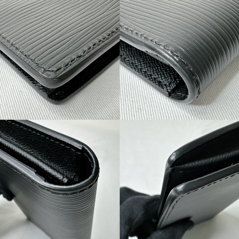 LV Brazza水波紋對開長夾-10