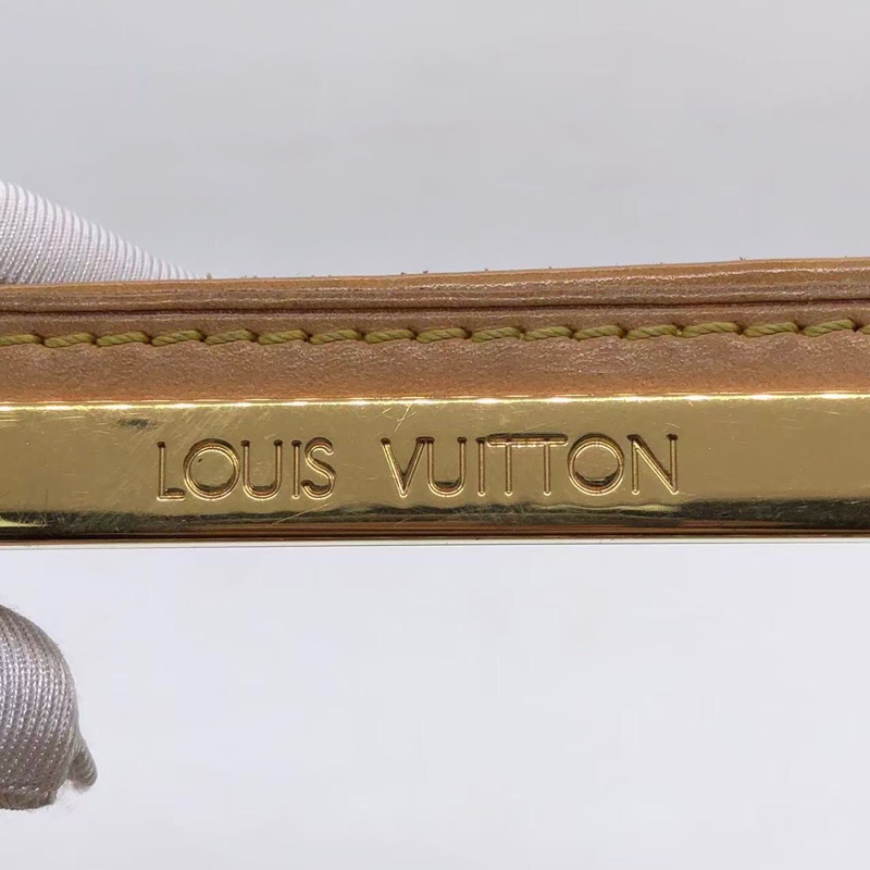 二手LV路易威登 黑三彩 LV黑三彩Judy中號 絕版手提腋下包 鏈條包 村上隆限定 輕微使用痕跡-15