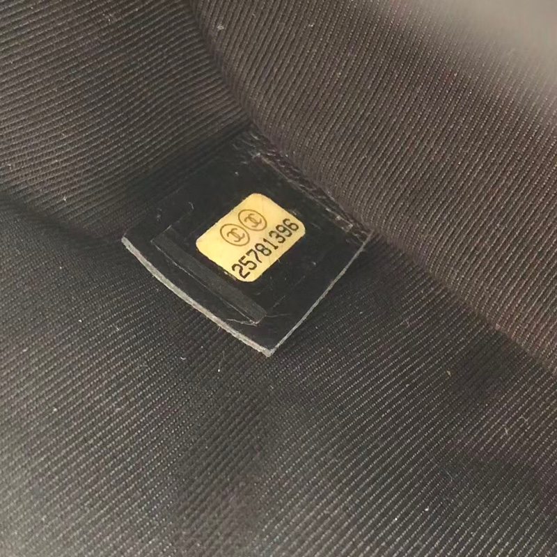 二手Chanel香奈兒牛皮拼pvc果凍鏈條單肩包，配件身份卡-6