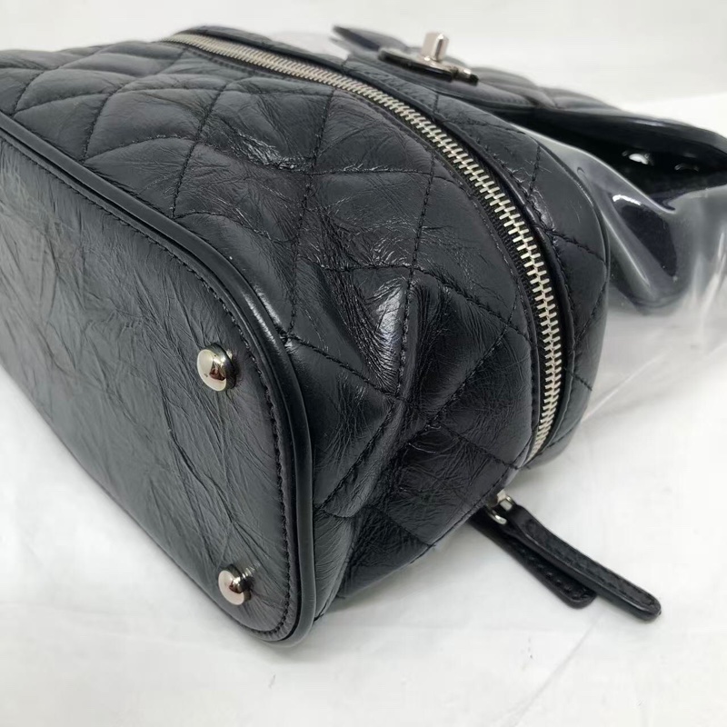 二手Chanel香奈兒牛皮拼pvc果凍鏈條單肩包，配件身份卡-18