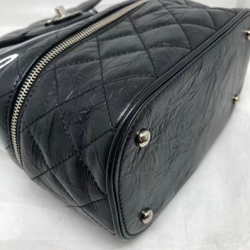 二手Chanel香奈兒牛皮拼pvc果凍鏈條單肩包，配件身份卡-19