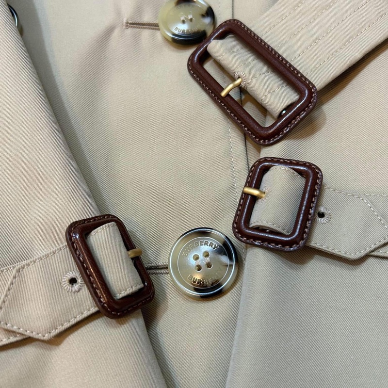 BURBERRY英國肯辛頓蜜色風衣UK2-5