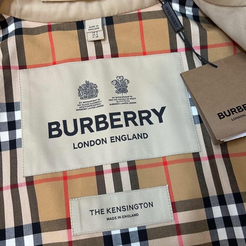 BURBERRY英國肯辛頓蜜色風衣UK2-11