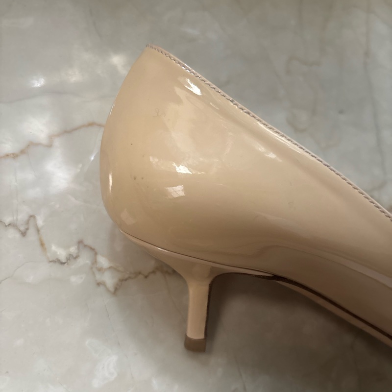 Dior 粉膚色37.5跟鞋-5