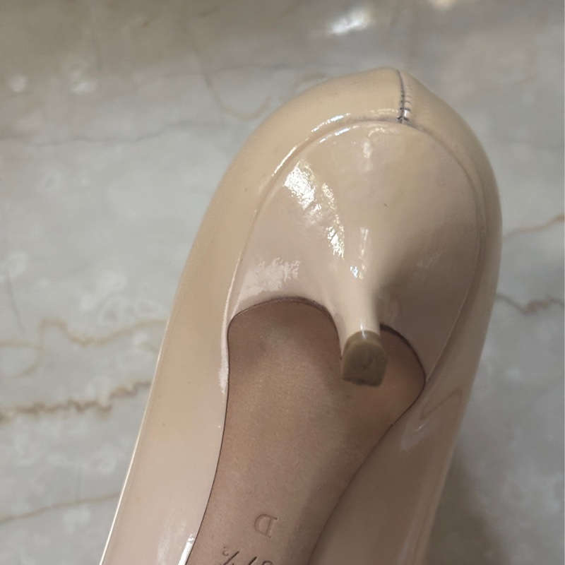 Dior 粉膚色37.5跟鞋-8