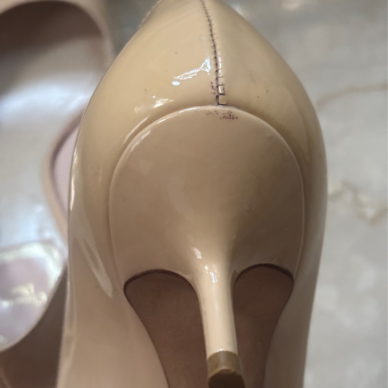 Dior 粉膚色37.5跟鞋-9