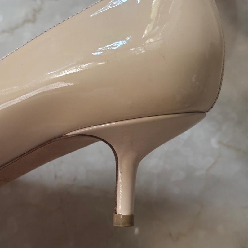 Dior 粉膚色37.5跟鞋-13