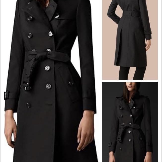 BURBERRY英國PRORSUM黑色風衣38-0