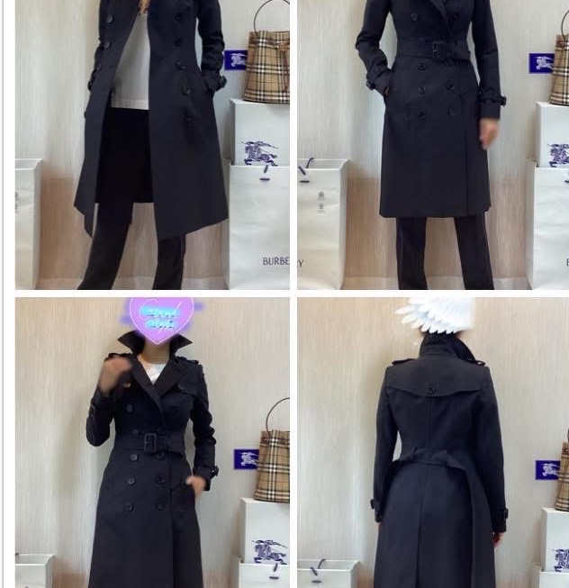 BURBERRY英國PRORSUM黑色風衣38-1