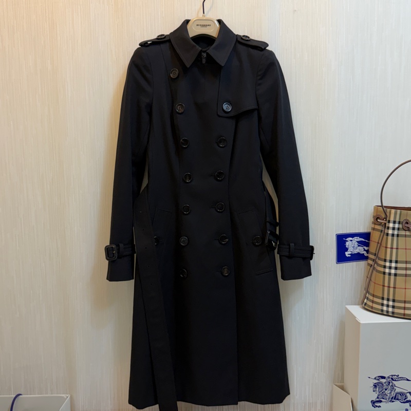 BURBERRY英國PRORSUM黑色風衣38-2