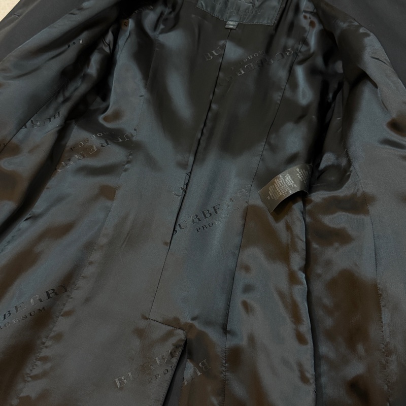 BURBERRY英國PRORSUM黑色風衣38-10