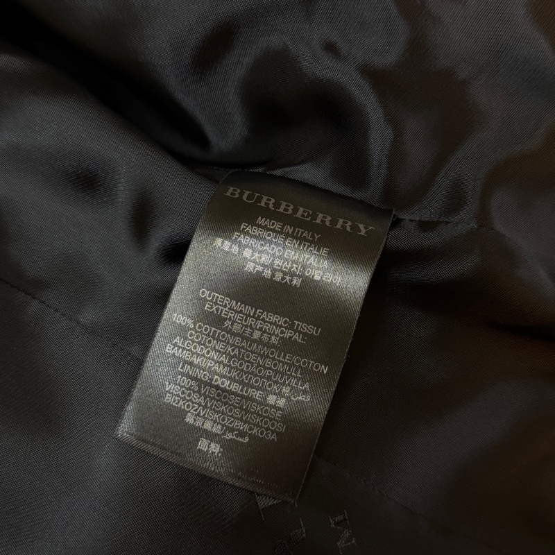 BURBERRY英國PRORSUM黑色風衣38-12