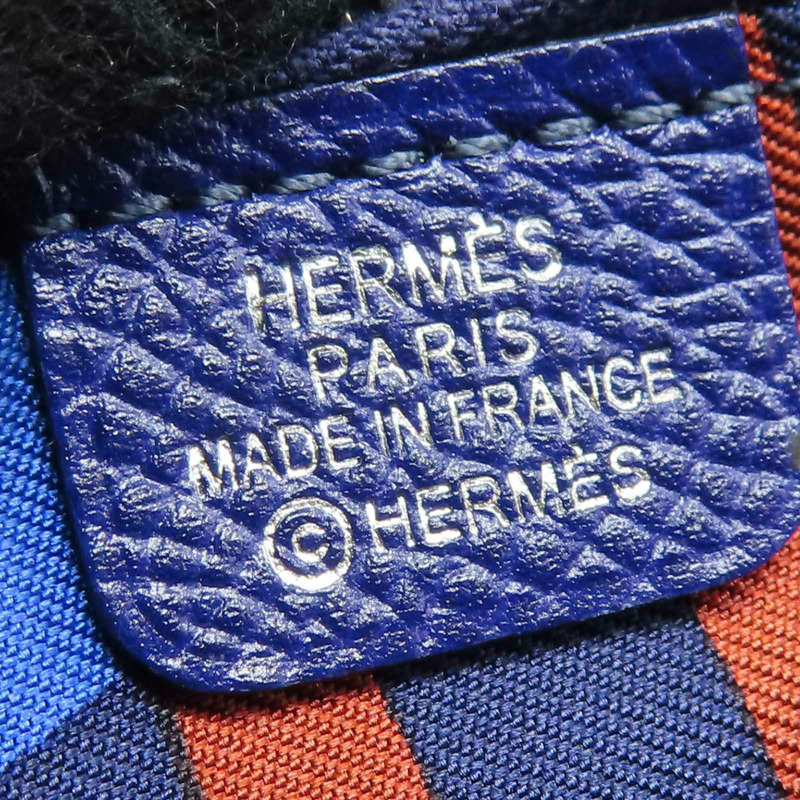 藍色 Epsom牛皮 Silk'in Compact 短夾 D刻【HERMES 愛馬仕】 D SI 003 DB-8