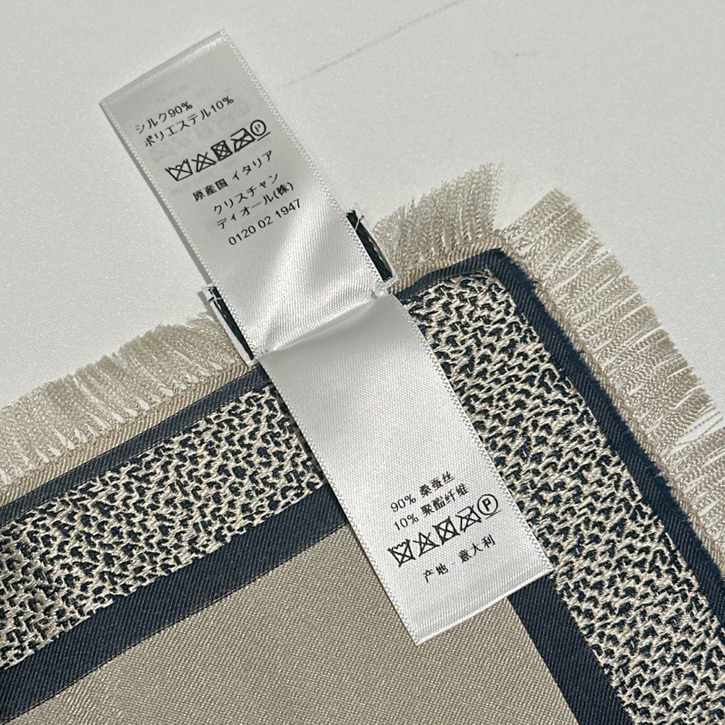 TW4556 Dior 迪奧 經典logo 真絲 方巾 Oblique Diortwin Square Scarf 70 x 70cm Blue Silk-22