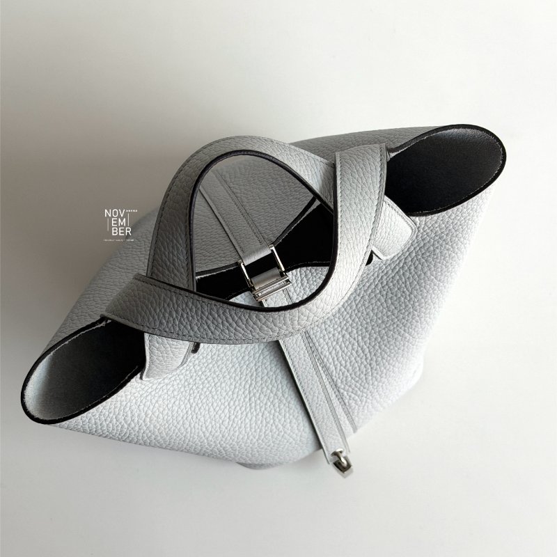 閒置新✨ Hermès 愛馬仕 Picotin18 聖杯藍銀釦-3