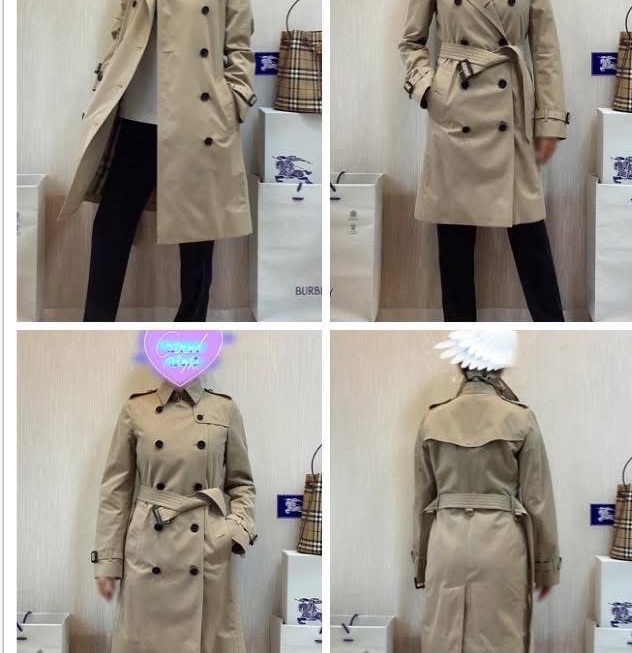 BURBERRY英國蜜色兩件式風衣UK6-1
