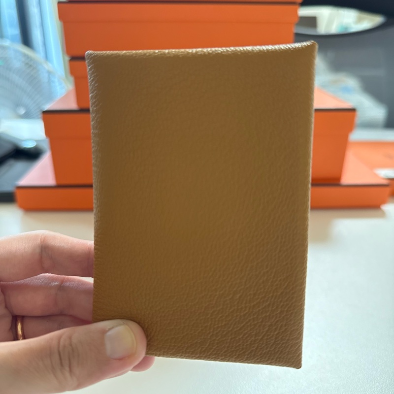 Hermes Calvin duo 摩卡色錢包-7