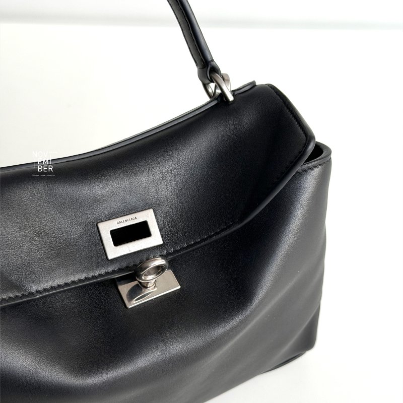 99新🆕 Balenciaga 巴黎世家 Rodeo 黑色銀釦 XS號-3