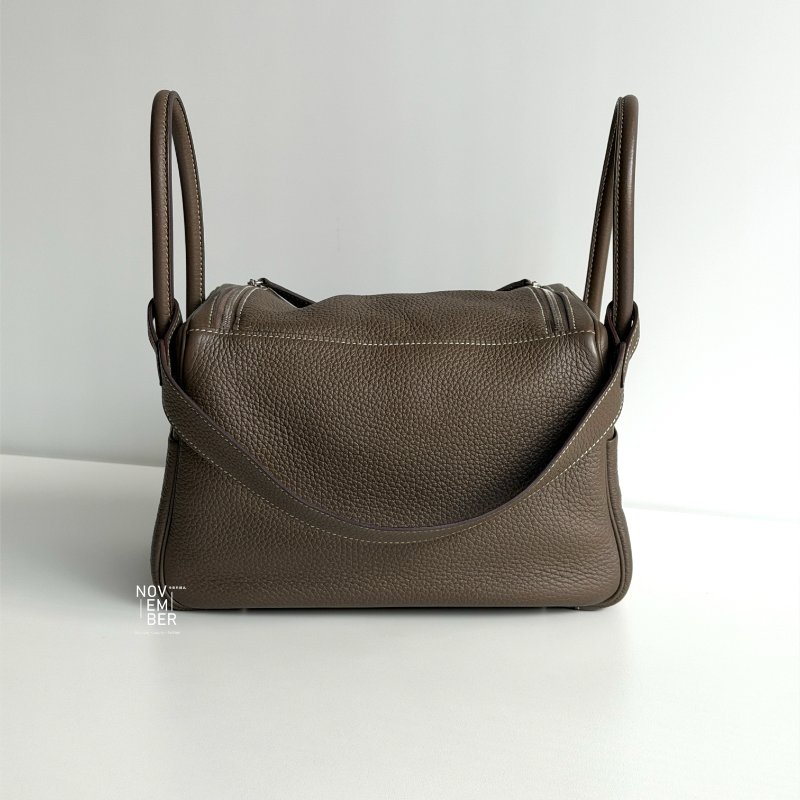 99新🆕 Hermès 愛馬仕 Lindy26大象灰銀釦-6