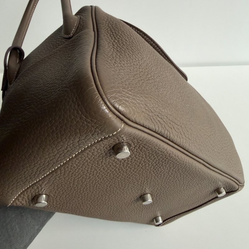 99新🆕 Hermès 愛馬仕 Lindy26大象灰銀釦-7