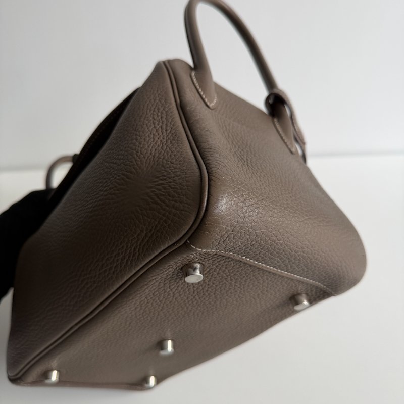 99新🆕 Hermès 愛馬仕 Lindy26大象灰銀釦-11