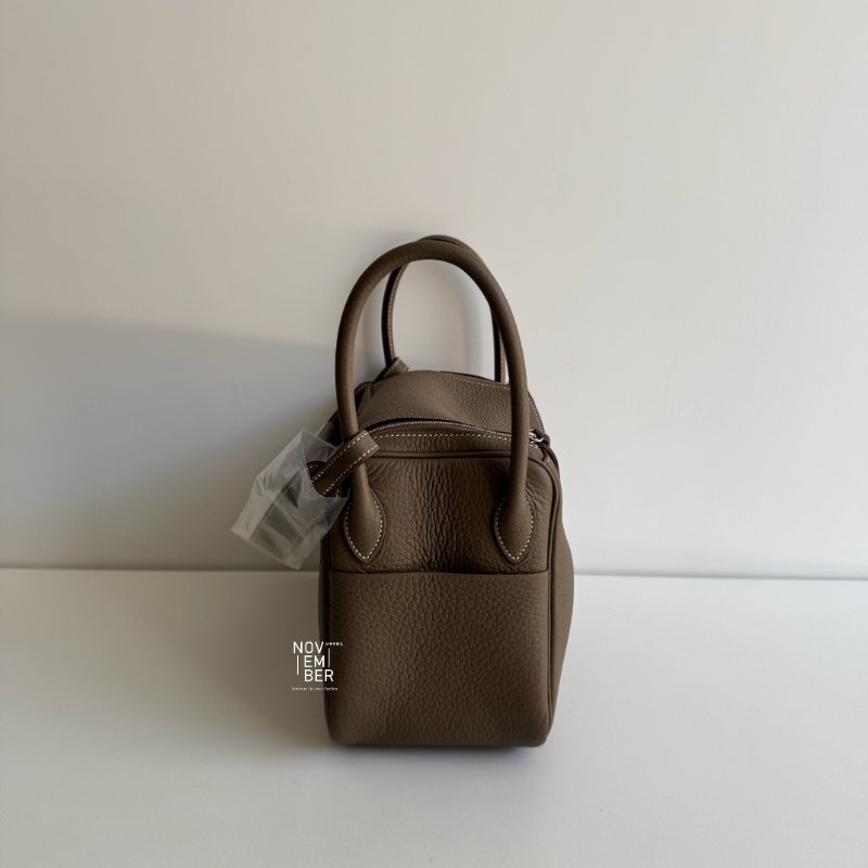 全新全配有購證💖 Hermès 愛馬仕 Lindy26 大象灰銀釦-2