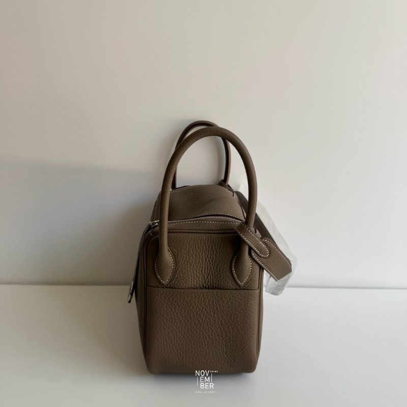 全新全配有購證💖 Hermès 愛馬仕 Lindy26 大象灰銀釦-3