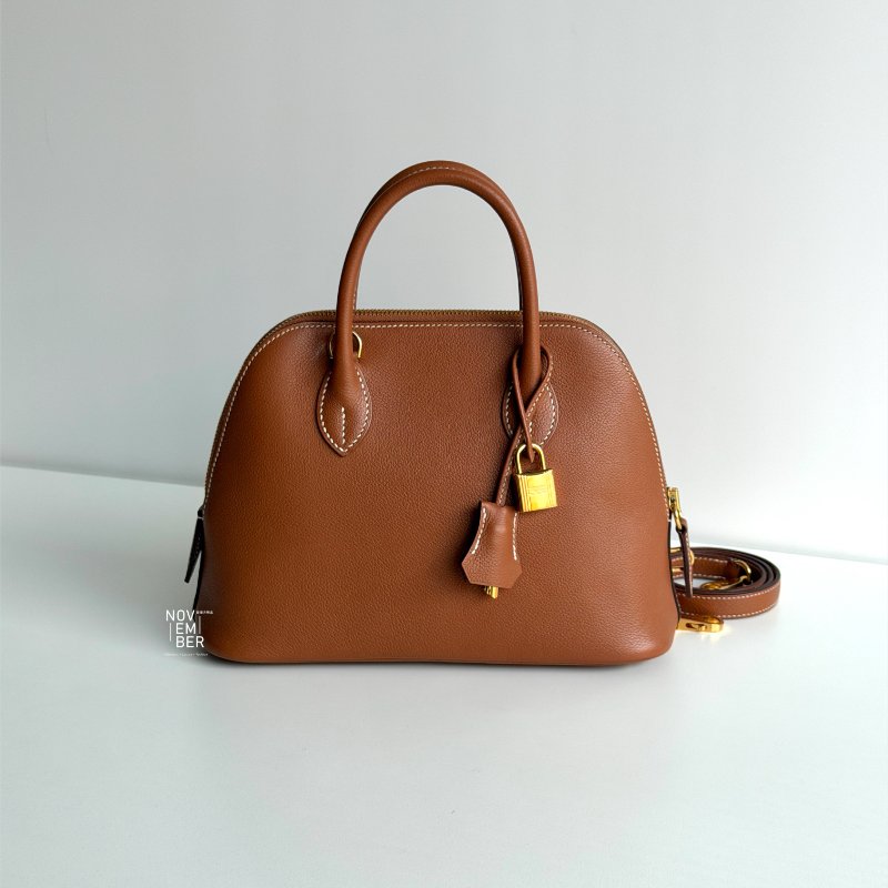 99新🆕 全配有購證🙌🏻 Hermès 愛馬仕 Bolide25 金棕金釦-0