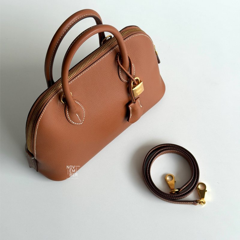 99新🆕 全配有購證🙌🏻 Hermès 愛馬仕 Bolide25 金棕金釦-3