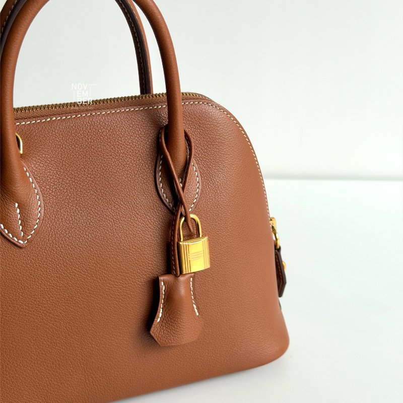 99新🆕 全配有購證🙌🏻 Hermès 愛馬仕 Bolide25 金棕金釦-5